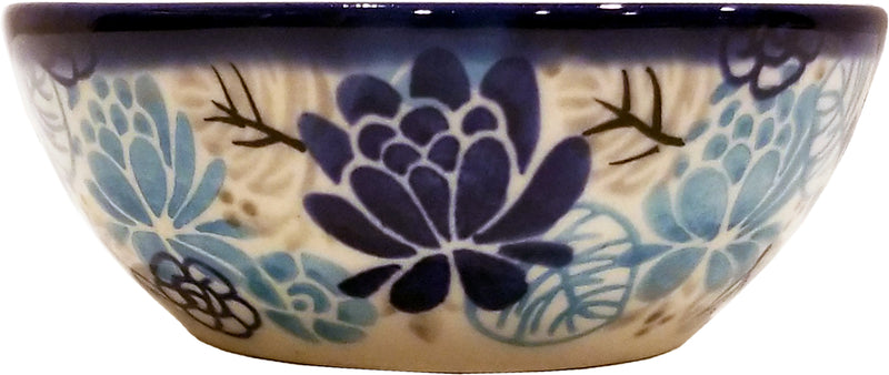 Boleslawiec Polish Pottery UNIKAT 4" Small Bowl "Lotus Symphony"